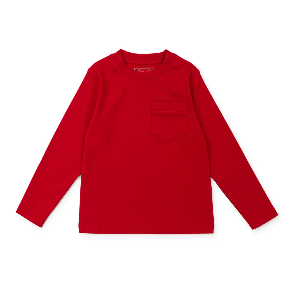 Blake Pocket Tee- Red