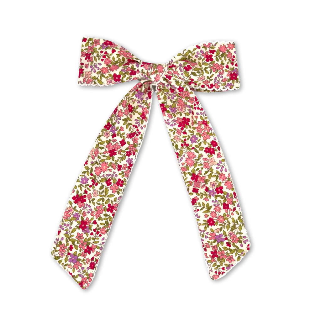 Lola Long Bow- Autumn Floral