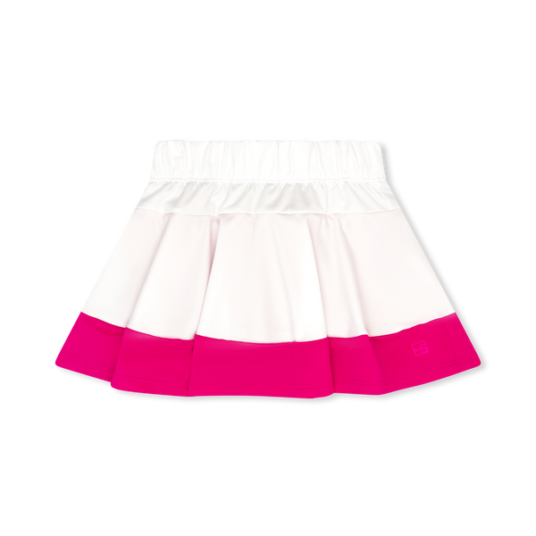 Amber Skort- Pure Coconut/Power Pink