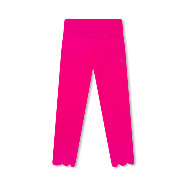 Sadie Scalloped Legging- Power Pink