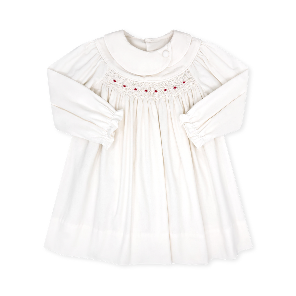 Courtney Dress- Dreamy White Cord