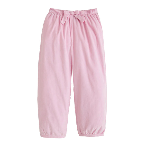 Banded Bow Pants-Light Pink Corduroy