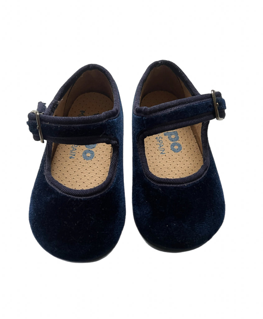 Blue velvet mary janes on sale