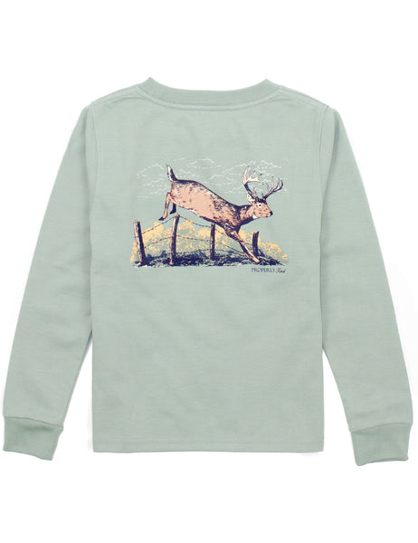 Jumping Buck Tee- Sage