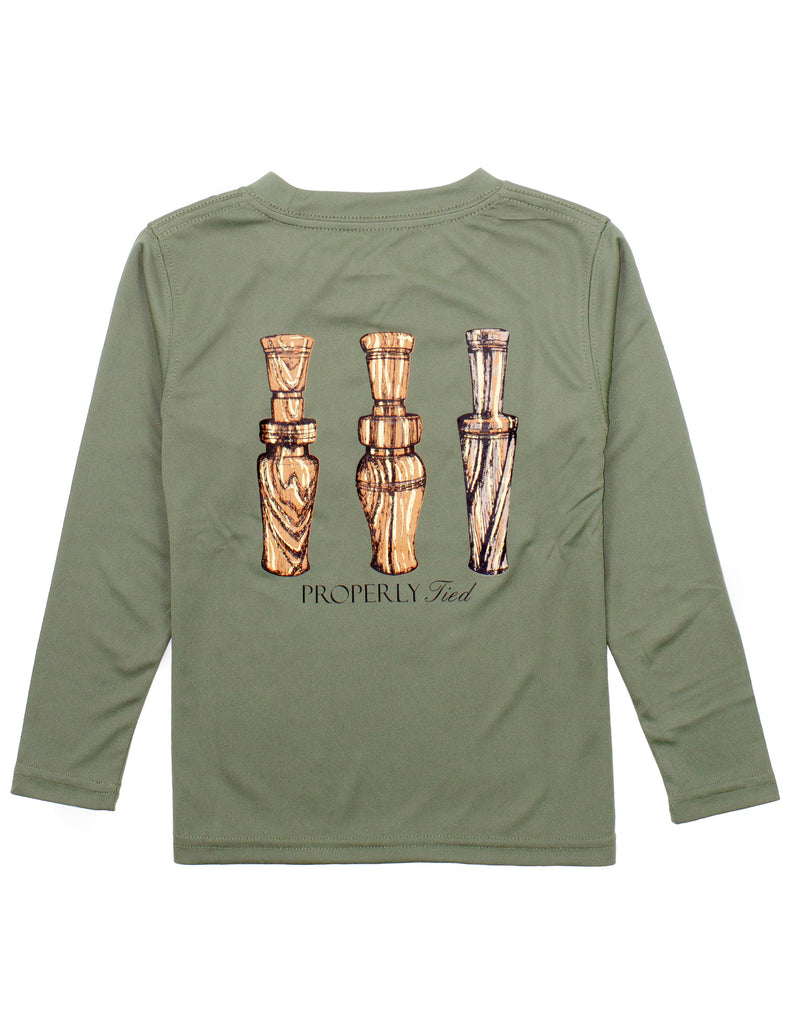 Duck Call Tee- Olive