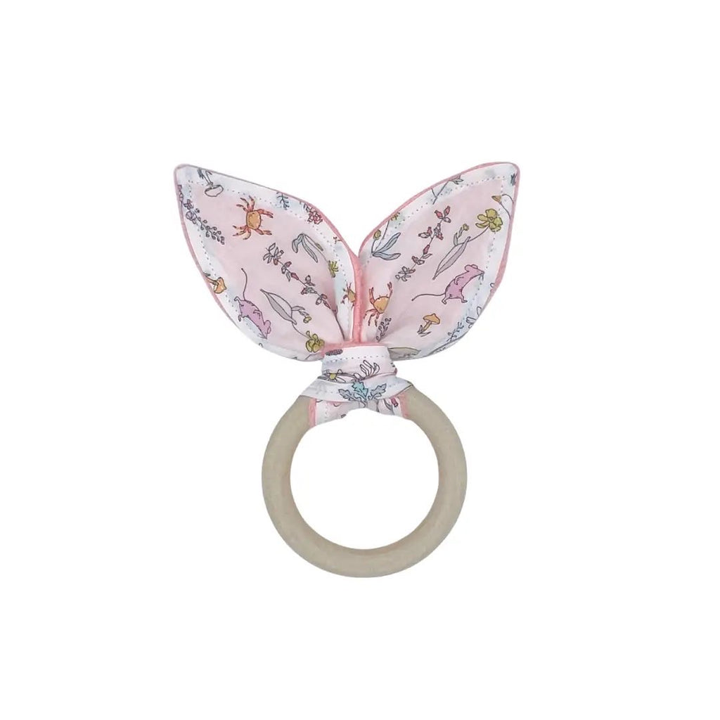 Liberty Theo Rose/ Minky Teether